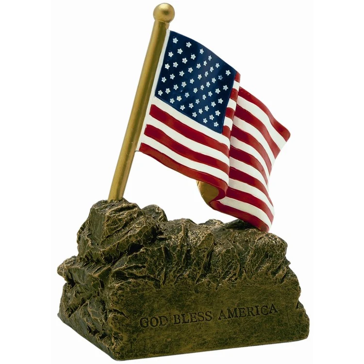 U.S. Flag Resin Sculpture 1