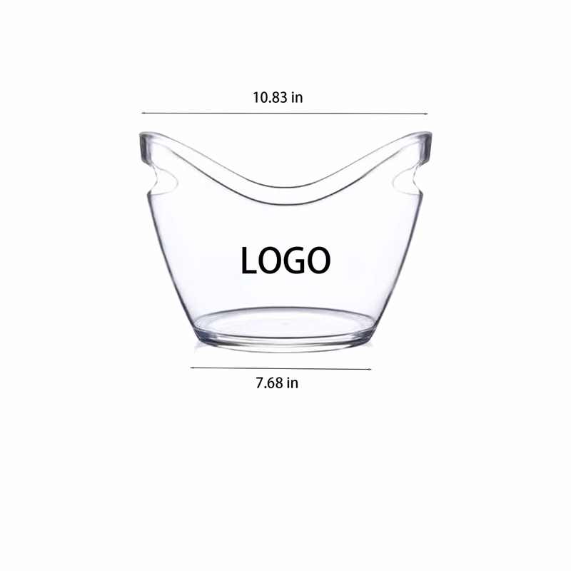 4-Liter Plastic Ice Bucket With Large Capacity