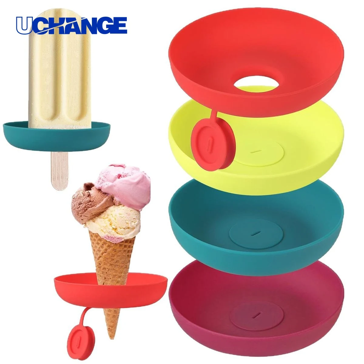 Silicone Ice Cream Holder Tray 1