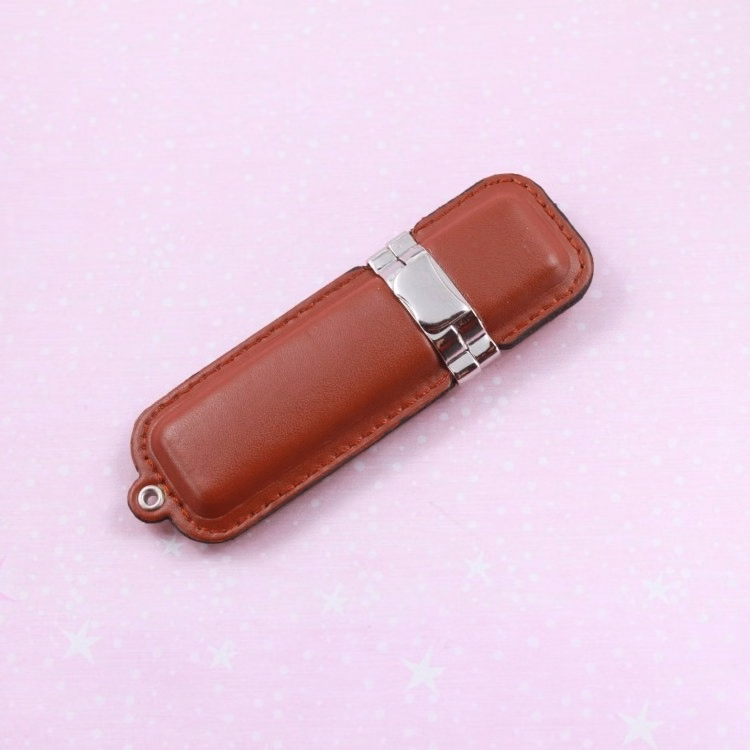 High Top Design PU Leather Business Style 2 GB USB Flash Drive Memory Disk