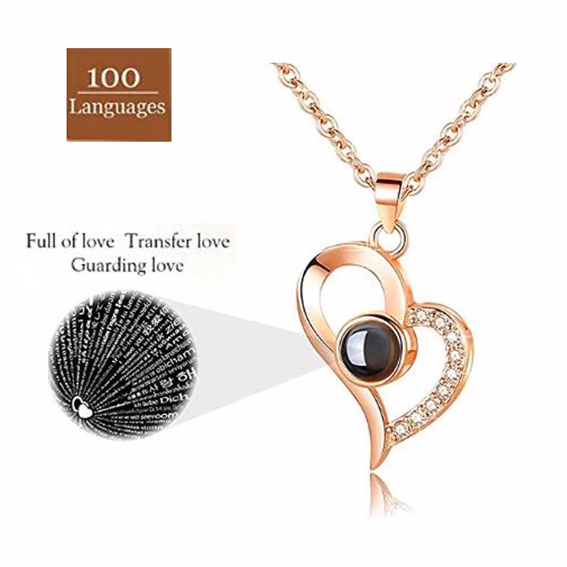I Love You Necklace 100 Languages