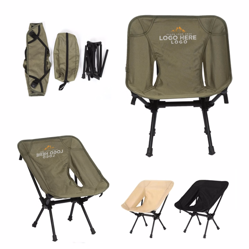 MOQ 50 Ultralight Folding Camp Chair With Storage Bag