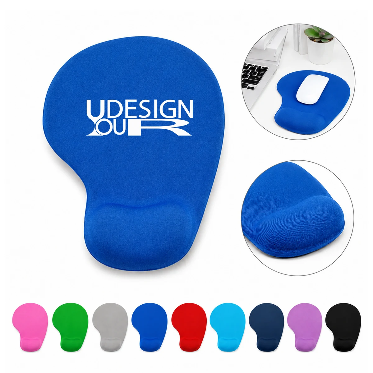 Cushioned Mouse Pad With Silicone Wrist Support 1