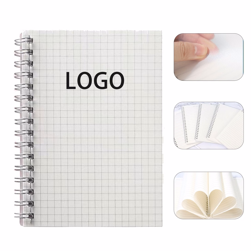 A5 PP Coil Grid Notebook