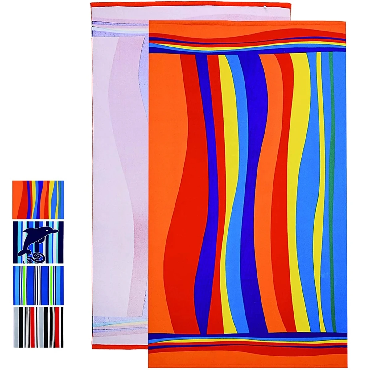 31.5 X 63 Inch Square Beach Towel 1