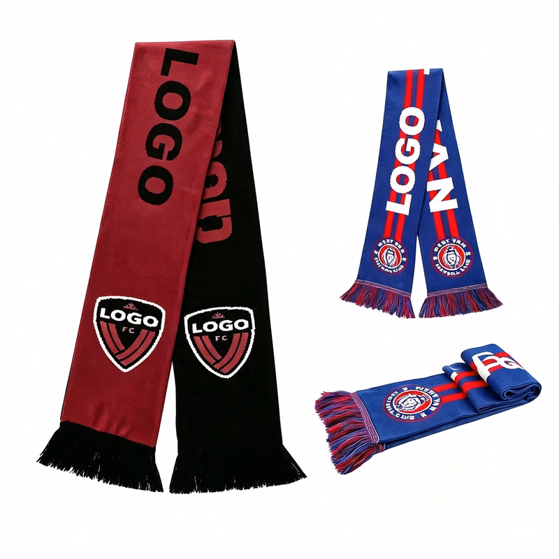 Custom Knitted Jacquard Stadium Scarf