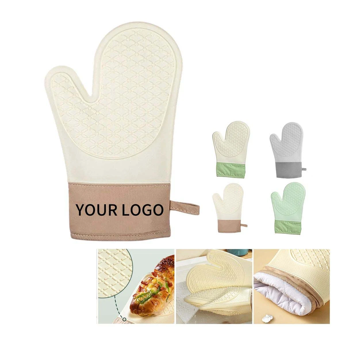 Protective Silicone Mitts for Handling Hot Cookware 1