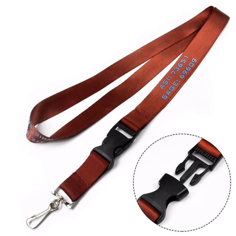 1" Nylon Lanyards with Buckle Release