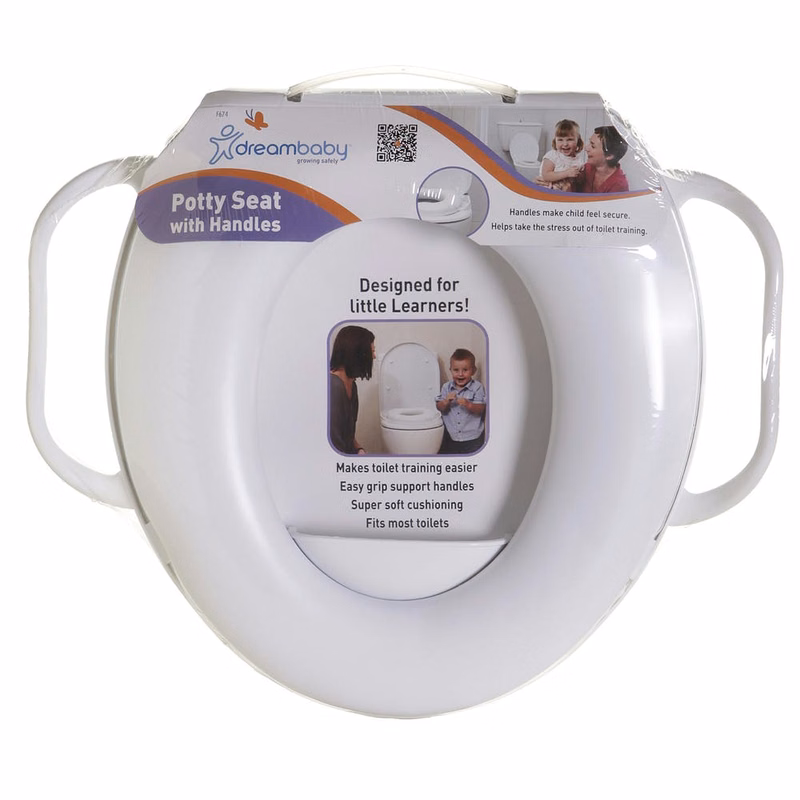 Soft Cushion Potty Seat - Handles Splash Guard