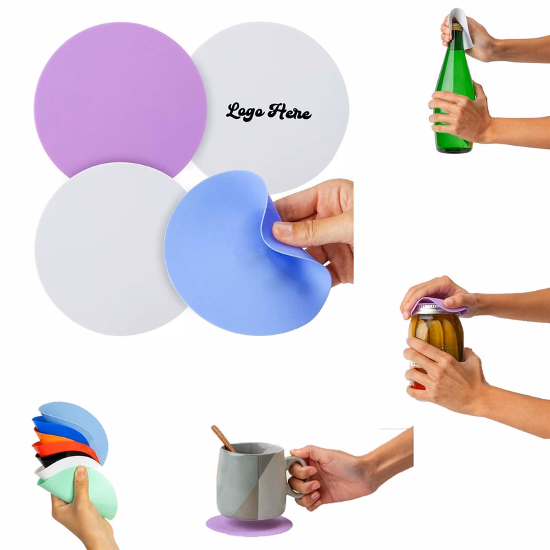 Ergonomic Silicone Twist Assist Pad for Easy Jar Opening