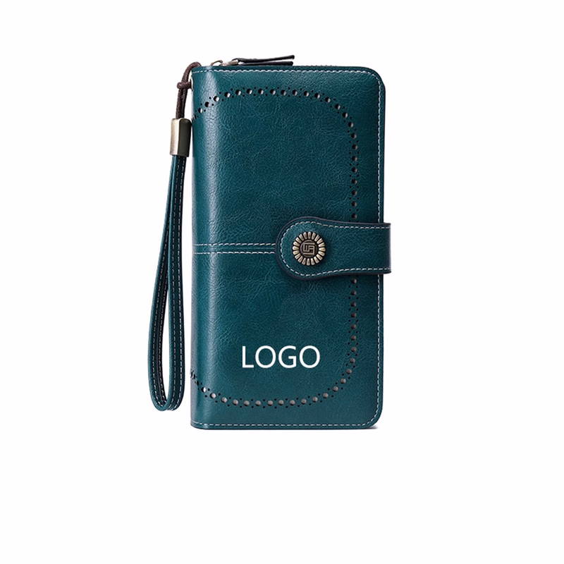 Women'S Wallet Leather Trifold Card Holder