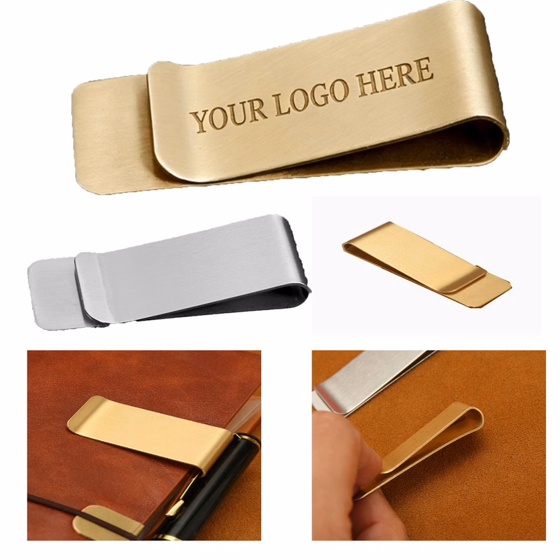 Promotional Metal Pen Clip With Laser Logo