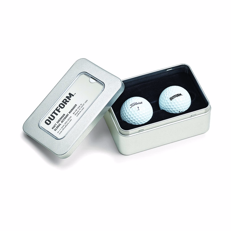 Titleist Standard 2 Ball Business Box Tin