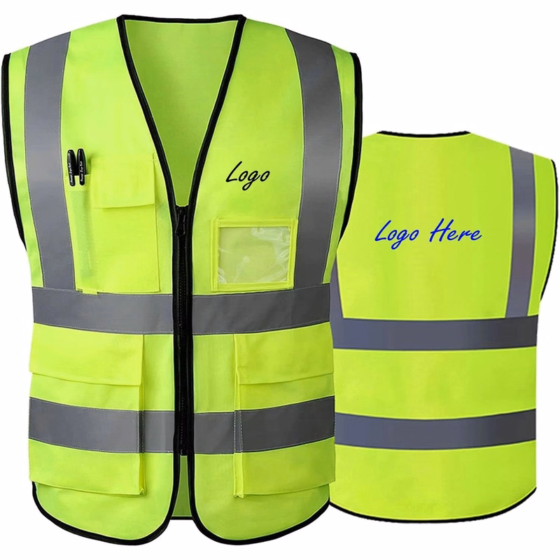 High Visibility Reflective Safety Vest With Multi Pockets