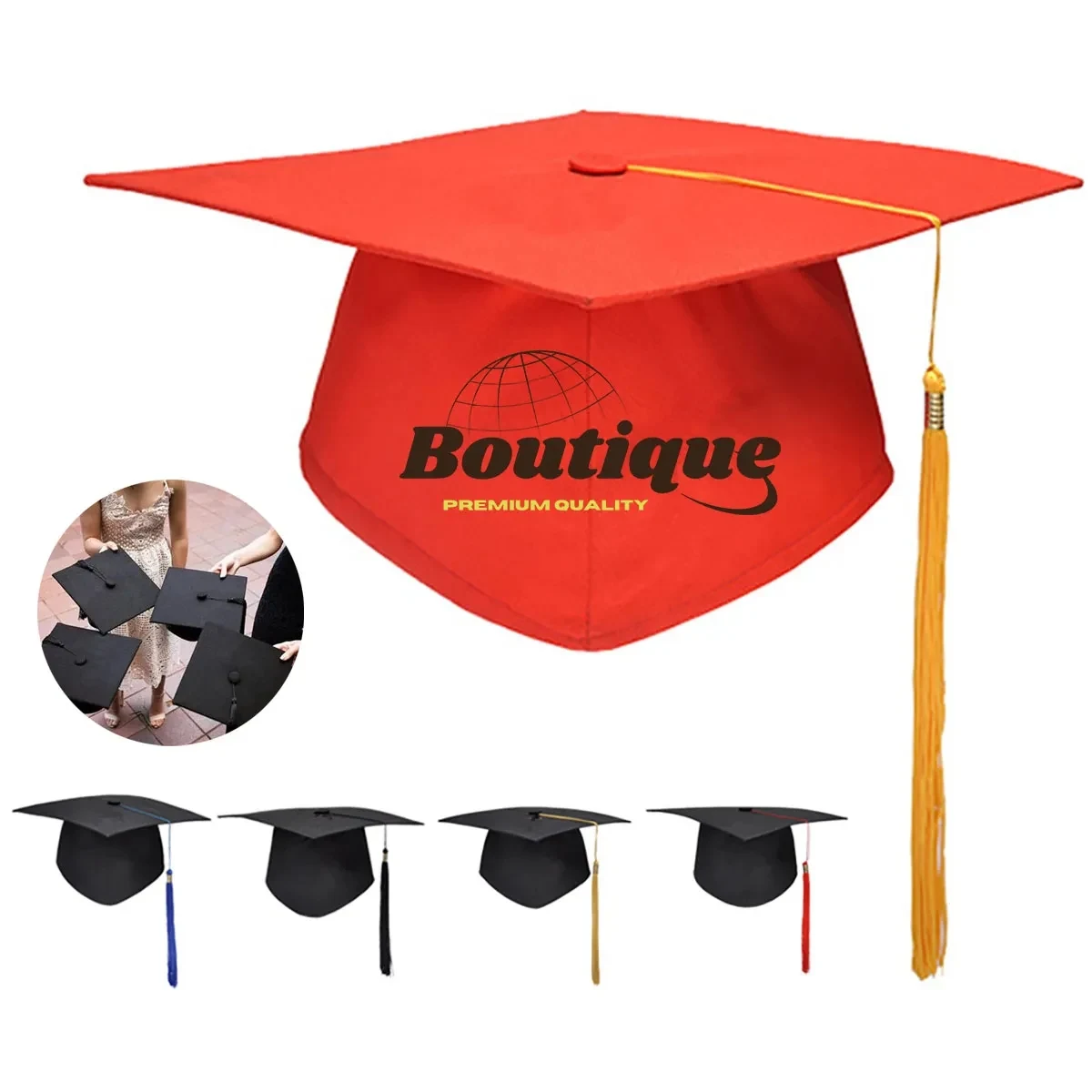 With Tassel For Adult Hat University Graduation Cap 1