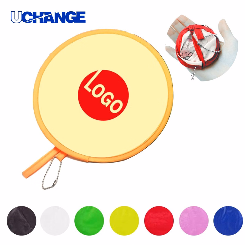 Folding Flyer Disk Toy With Chain