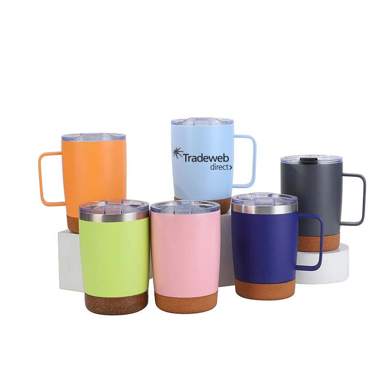 12oz Cork Bottom Insulated Travel Mug 1
