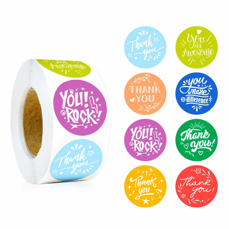 1" Detachable Waterproof Circular Label