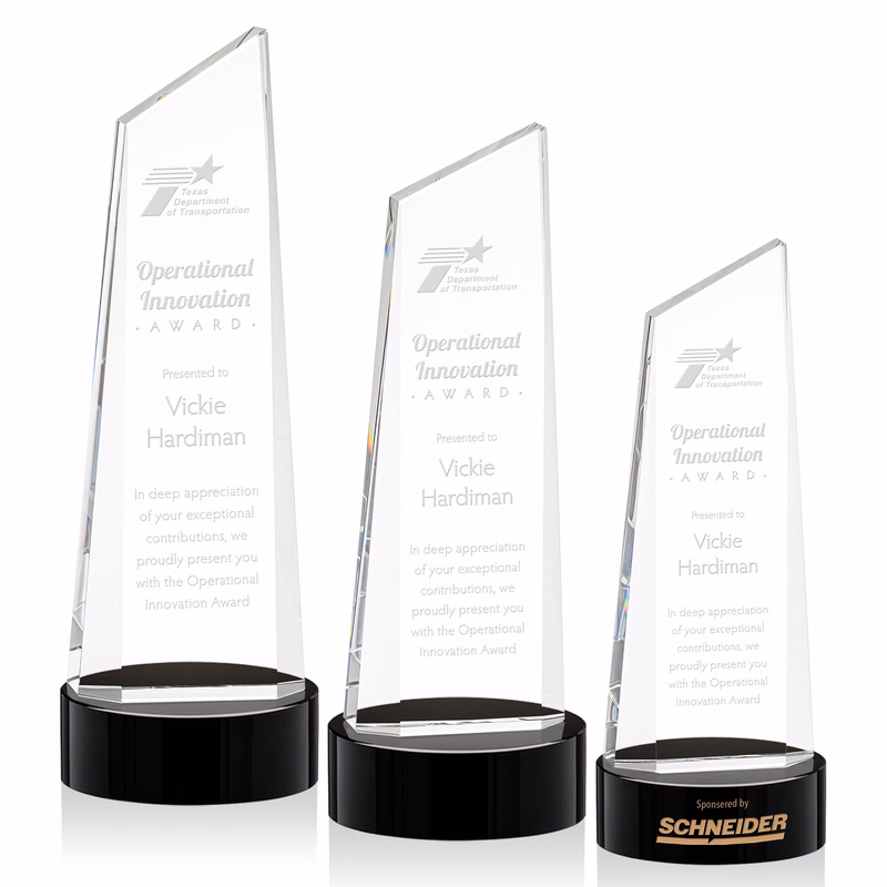 Belmont Tower Award on Stanrich Base - Black