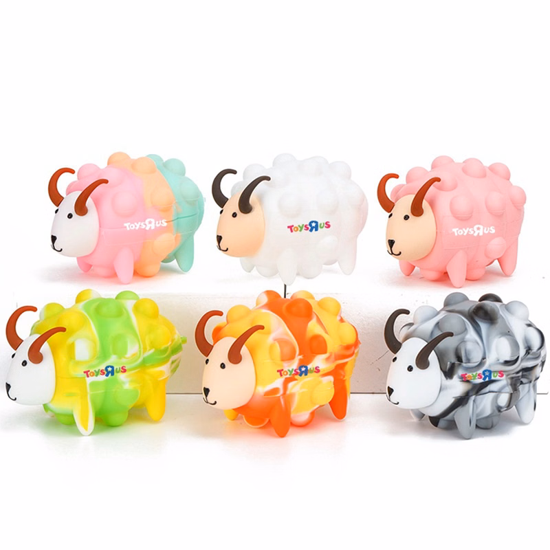 Sheep Shaped Push Pop Bubble Anti Stress Ball