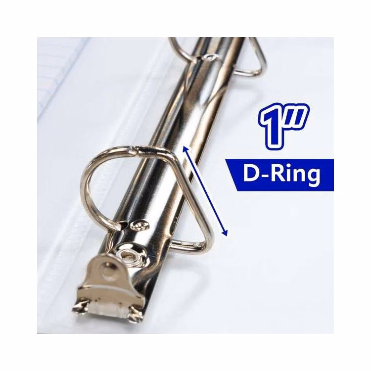 1" Slant-D Ring View Binder w/ 4-Pockets White