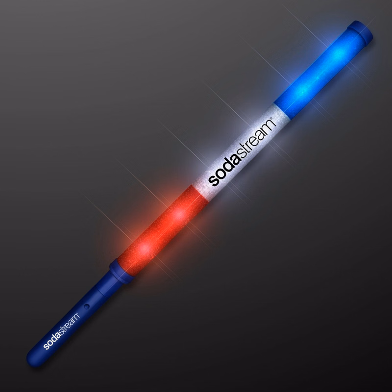 Red White & Blue LED Light Batons