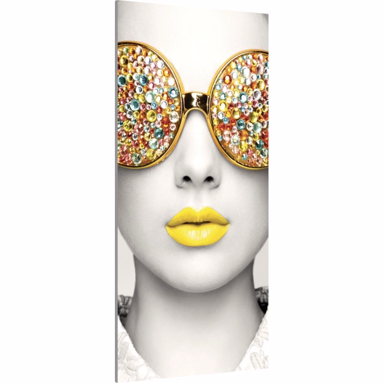 Vector Frame Edge Rectangle R-04 Fabric Poster Display