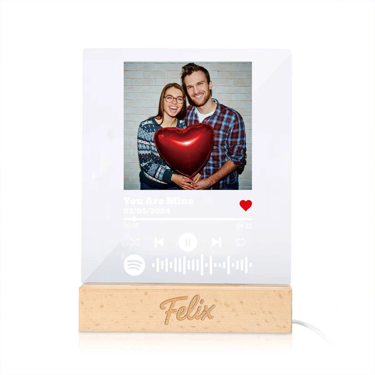 Custom Acrylic Music Plaque w/ Photo 1