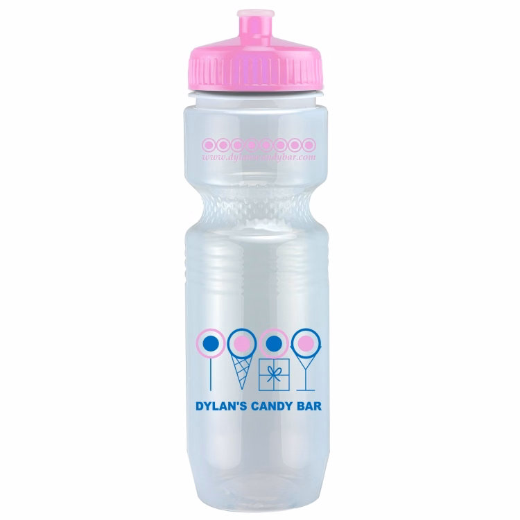 26 Oz. Translucent Jogger Bottle w/ Push Pull Lid