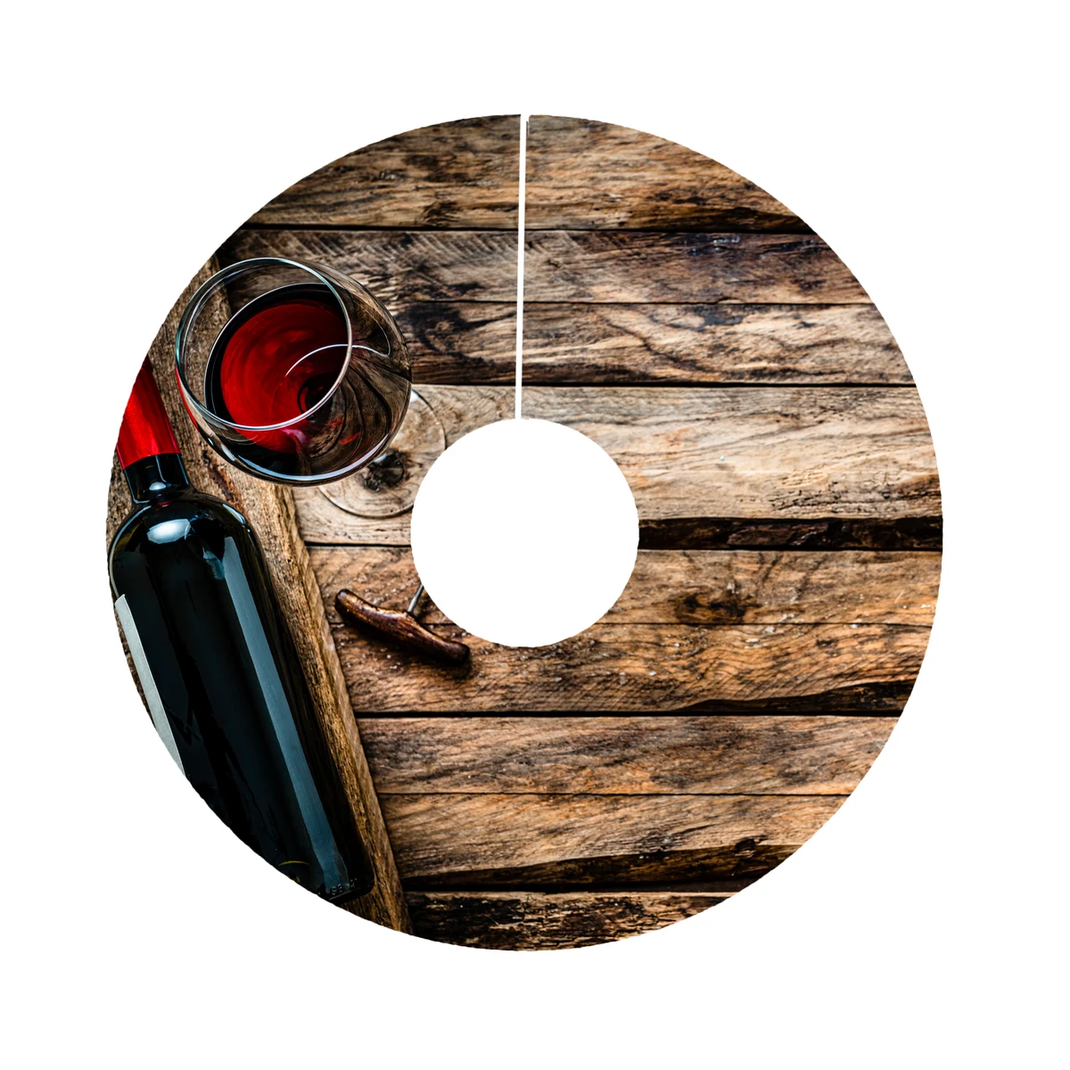 40 pt. Pulpboard Coaster, 2.75" Wine Tag, Digital 1