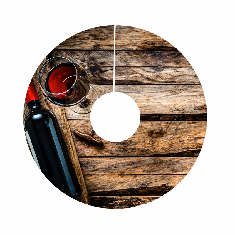 40 pt. Pulpboard Coaster, 2.75" Wine Tag, Digital