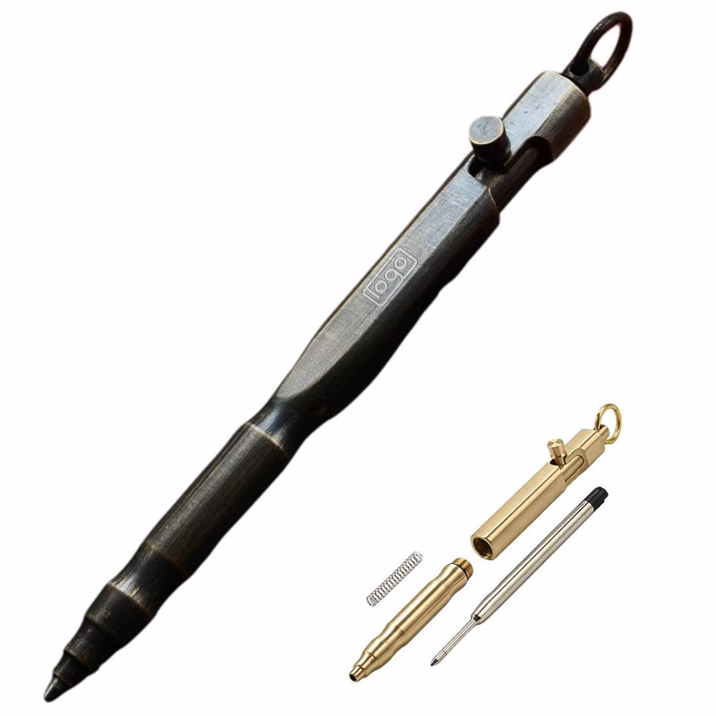 Vintage Brass Bolt Action Pen