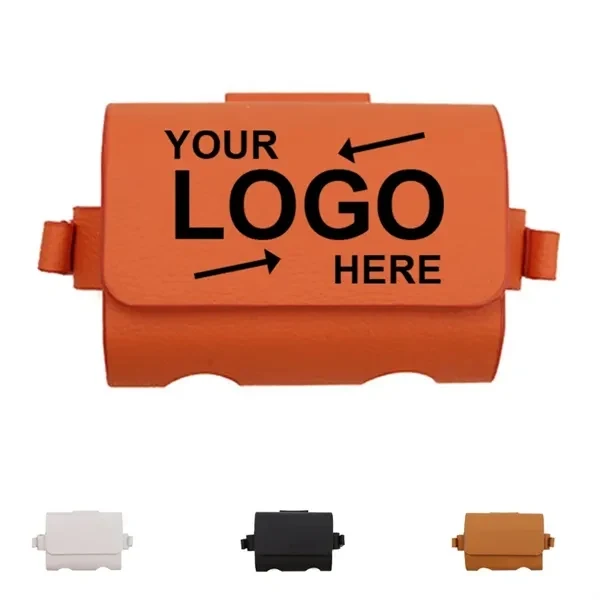 Custom PU Leather Golf Accessory Organizer — Portable Ball & Tee Storage 1