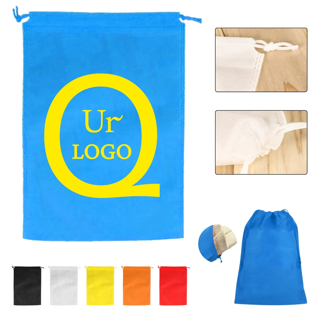 5.91 X 3.94 Inch Non-Woven Dustproof Drawstring Storage Bag 1