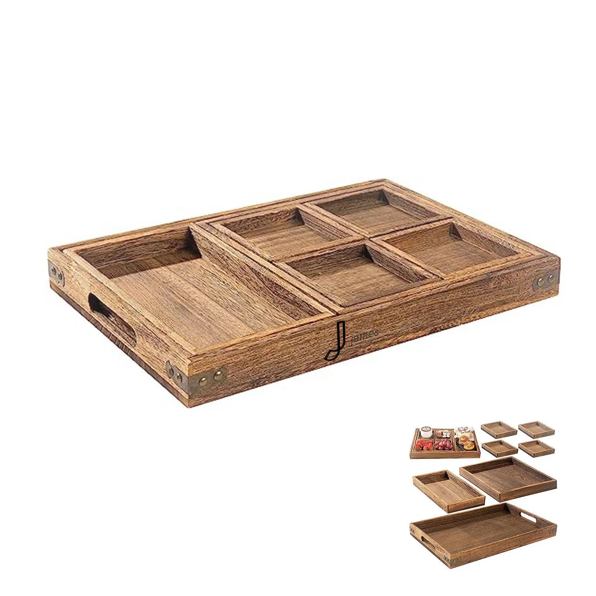 Retro-Style Tray Tea Container 1