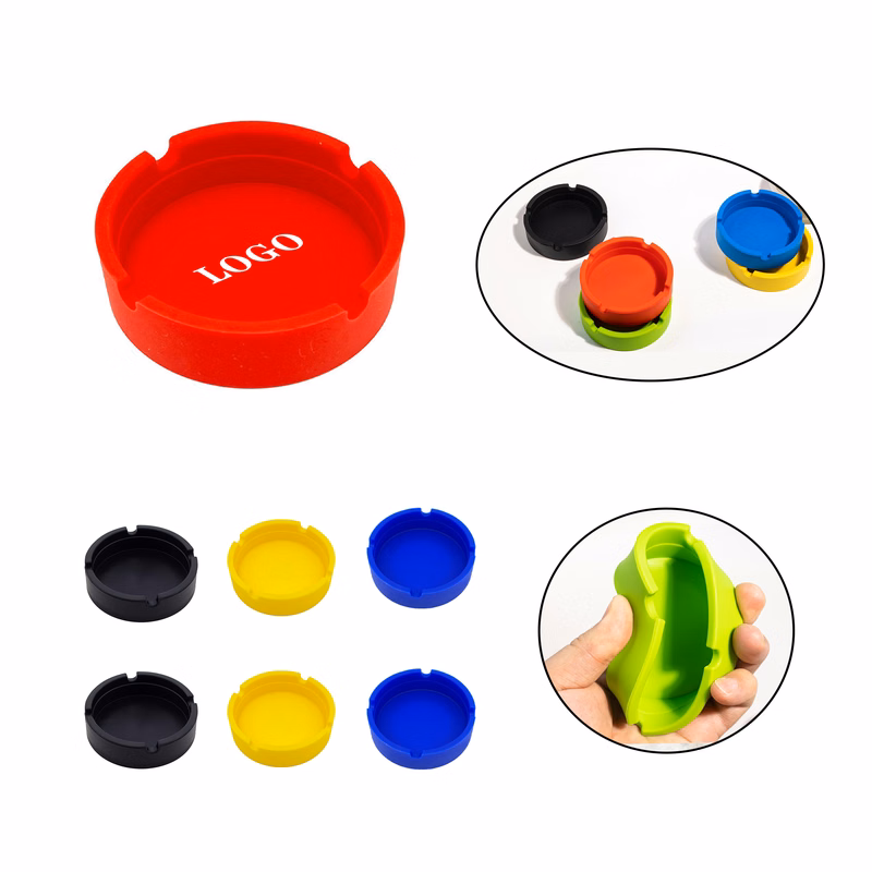 Portable Circular Silicone Cigar Ashtray