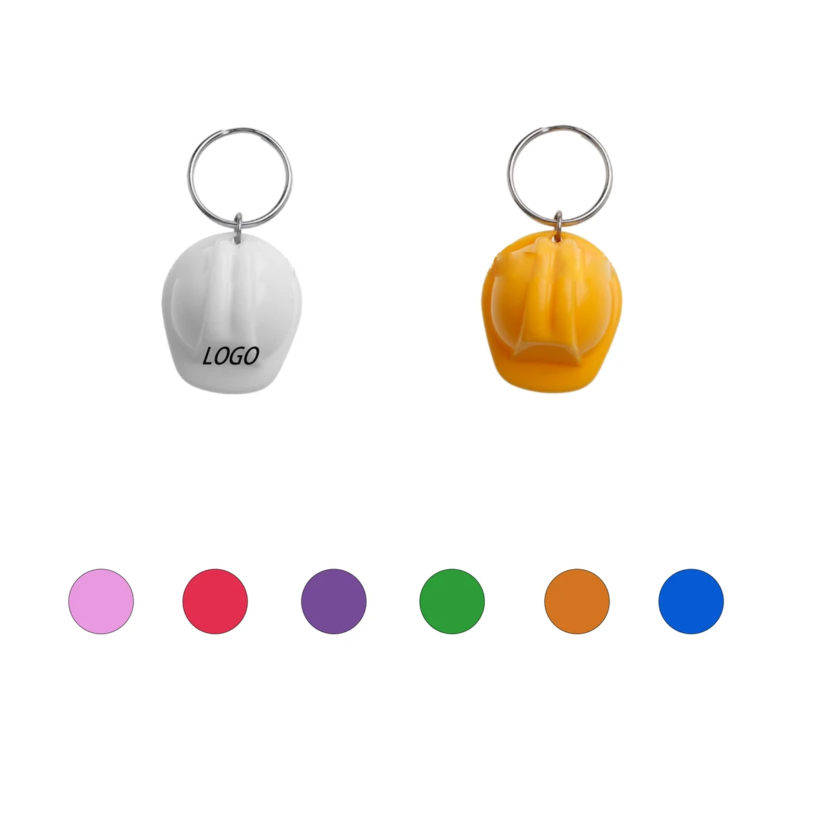 Plastic Safety Helmet Keychain 1