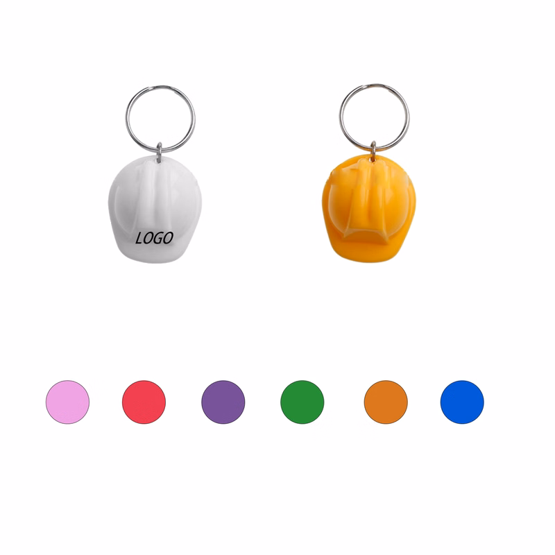 Plastic Safety Helmet Keychain
