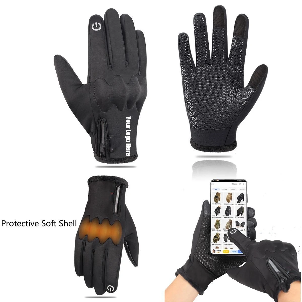 Winter Riding Waterproof Insulated Gloves 1