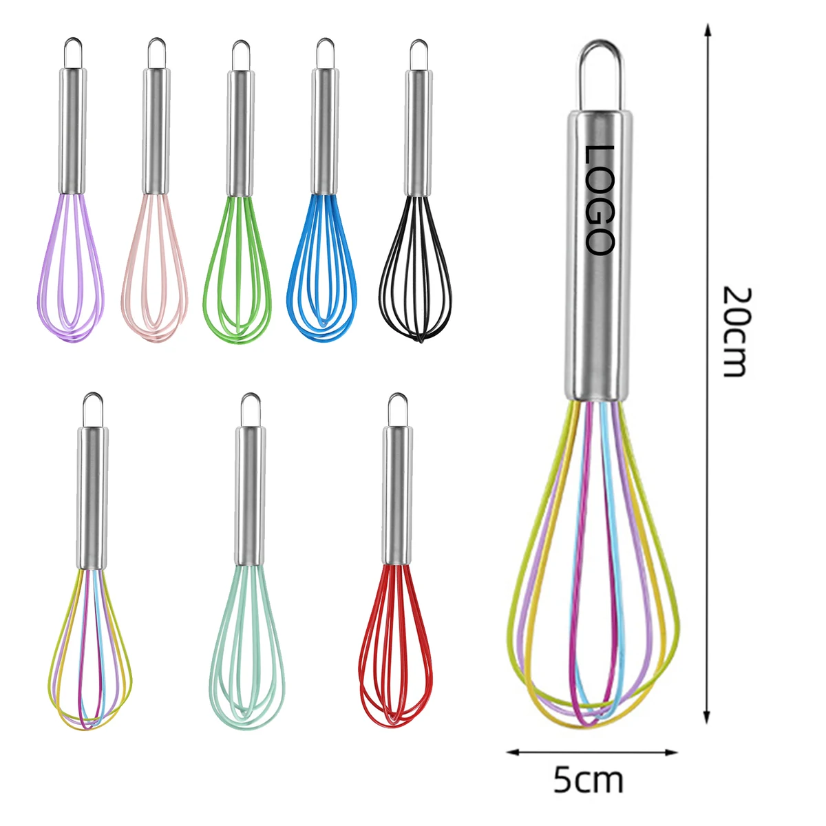 8"Mini Stainless Steel Whisk 1