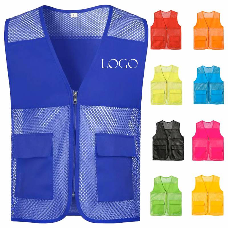 MOQ 20 Mesh Vest Summer Volunteer Workwear