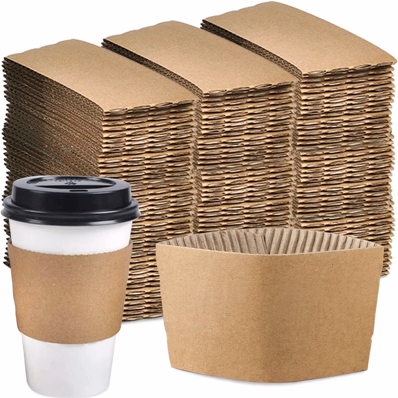 2 layers Kraft Paper Coffee Cup Sleeves