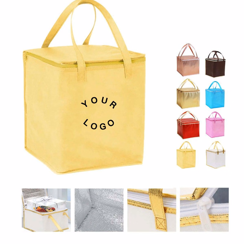 Portable Cooler Tote Bag with Zip Closure