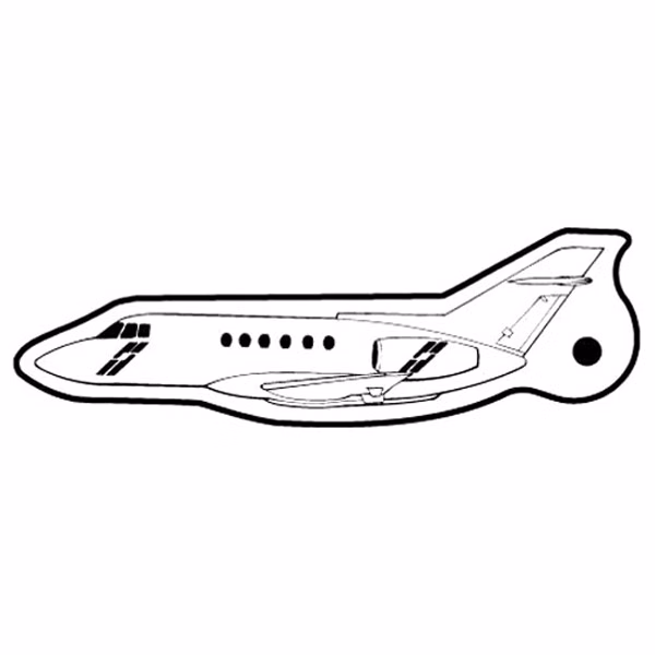 Plain Airplane Key Tag (Spot Color)