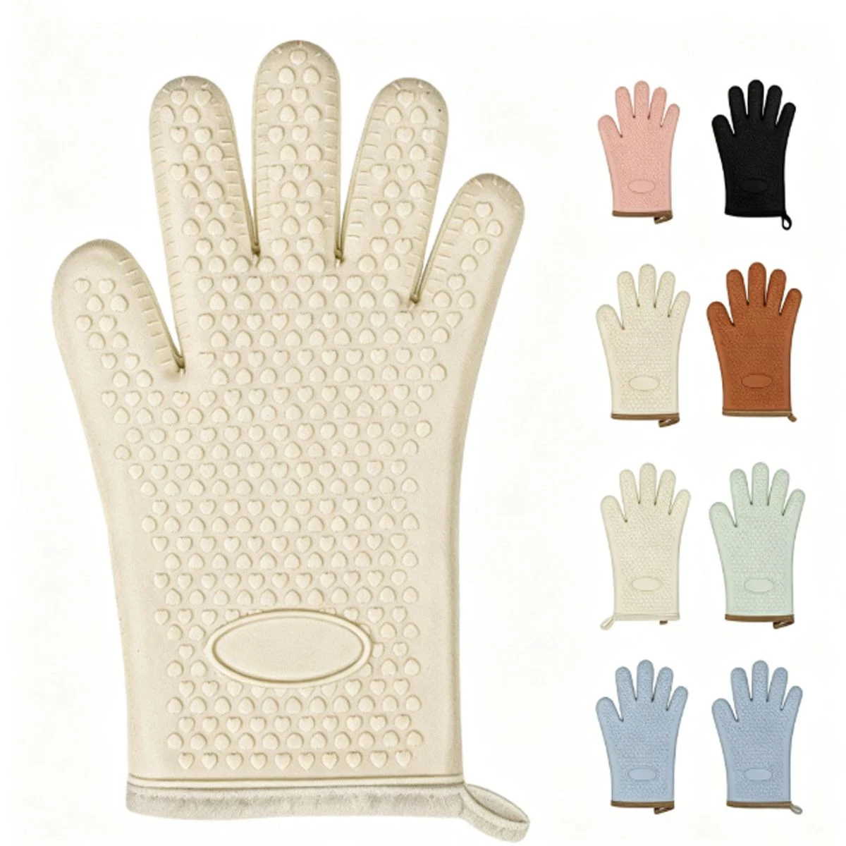 Thick Silicone Heat-Resistant Gloves 1