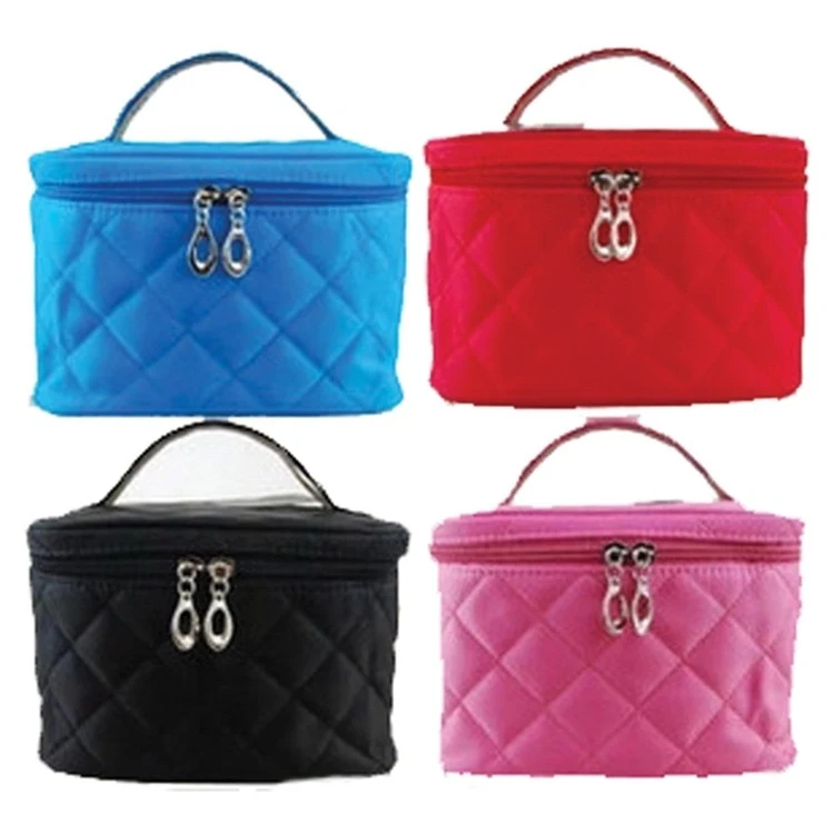 Grid Zipper Beauty Makeup Bag 1
