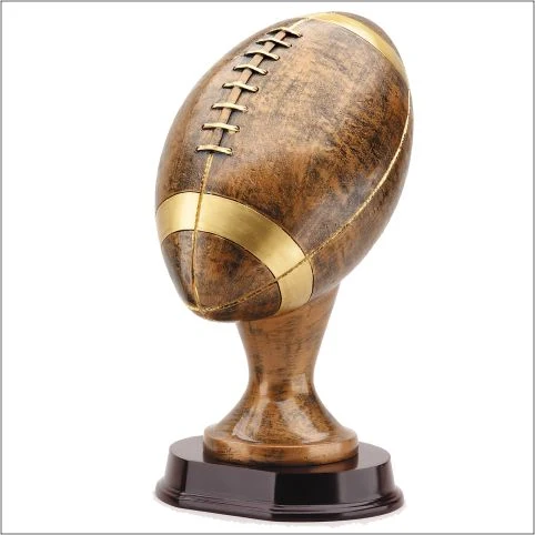 Lifesized Bronze Football Resin 12.5" 1