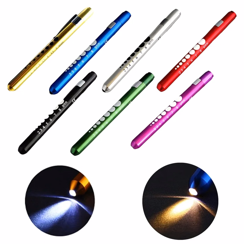 Clickable Led Medical Penlight With Pupil Gauge MOQ10