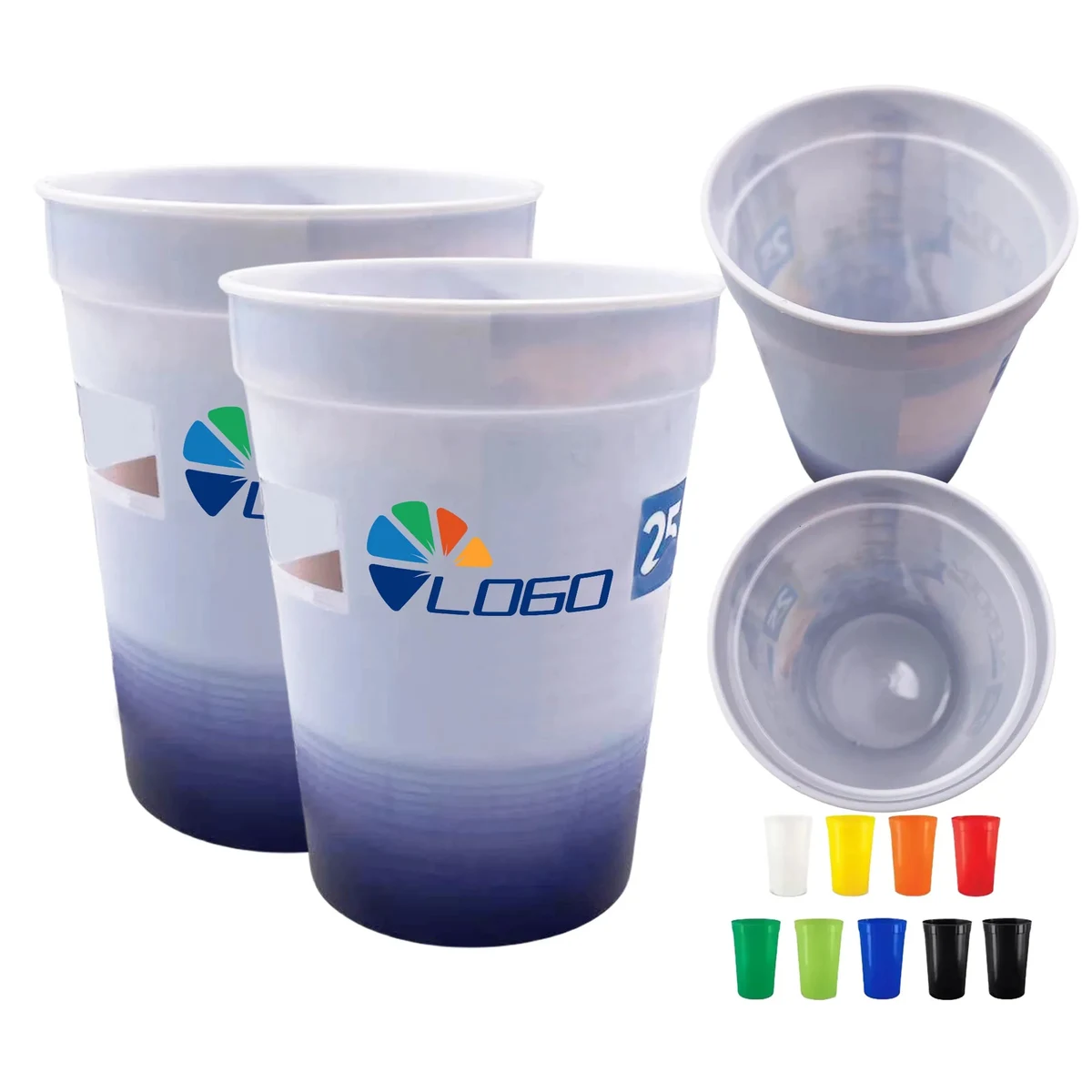 12Oz Full Color Custom Plastic Stadium Cup 1