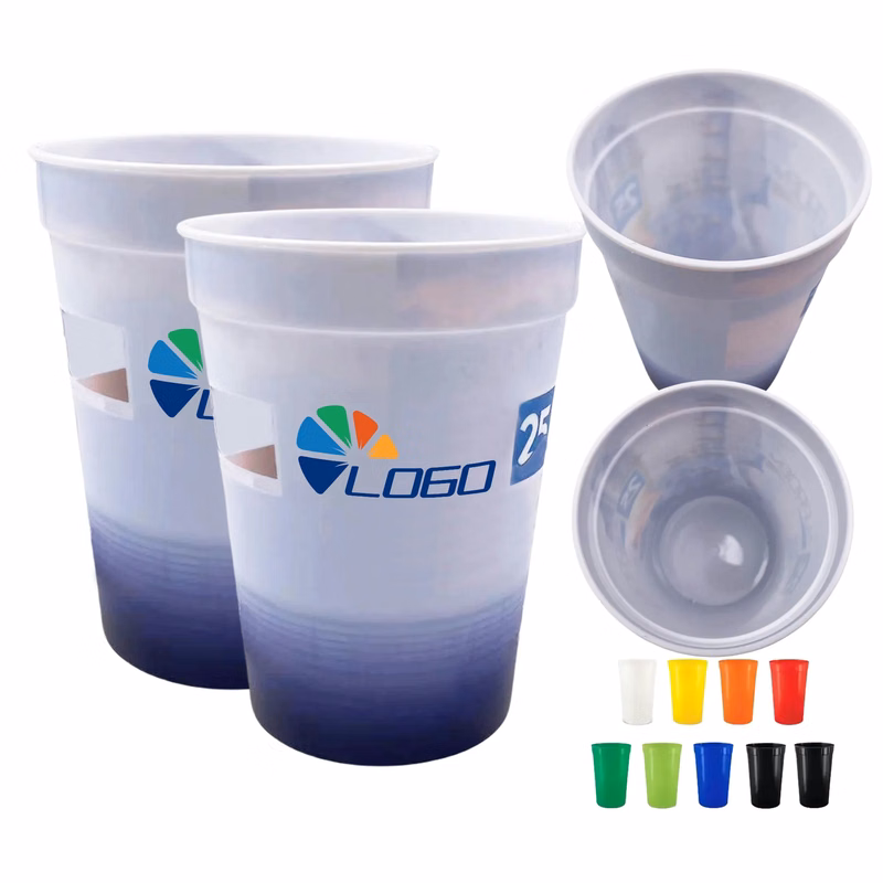 12Oz Full Color Custom Plastic Stadium Cup